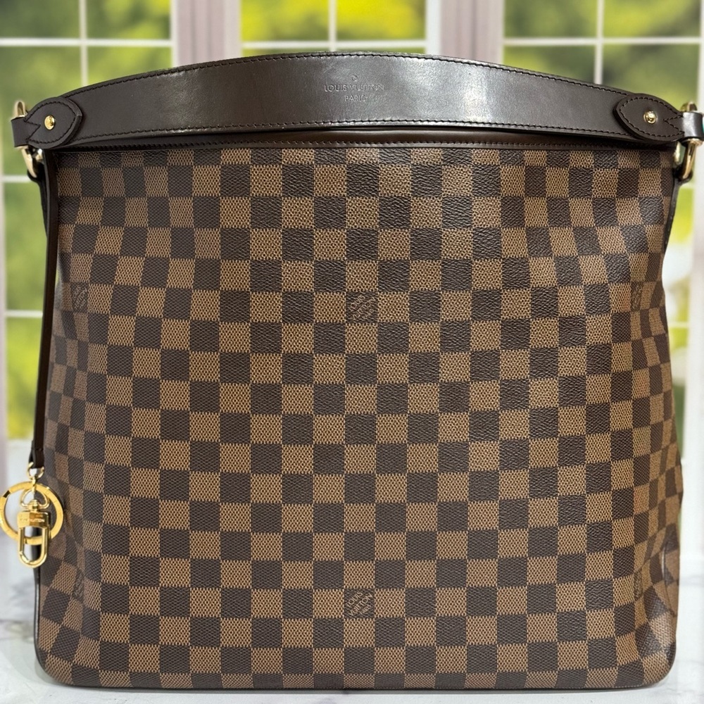 💯Authentic Louis Vuitton Delightful MM size Damier Ebene